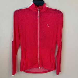 NWT Chervo Petronilla Zip Up Lightweight Jacket Designed in Italy Red Size US 6